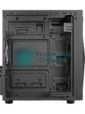 Компьютерный корпус Aerocool/Formula Glider Cosmo V1 без БП, ATX, боковое окно (закаленное стекло), черный