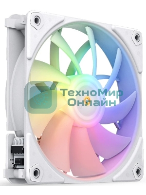 Вентилятор для корпуса JONSBO ZF-120W (120x120x25мм, 4-pin PWM, ARGb, 61.0CFM, 28.9dBA, 1500RPM, белый, 3pcs)