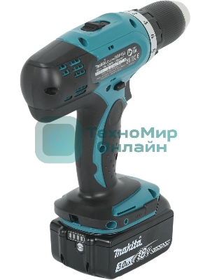 Дрель-шуруповерт Makita DDF453RFE, 18 В, 3 Ач, 42 Нм, щеточный