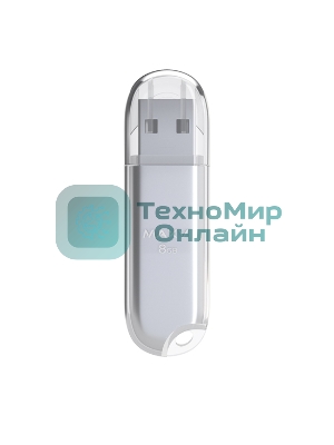 Флешка USB Maxvi P1 (FD8GBUSB20C10P1 silver), 8Gb, USB 2.0, R/W 12/5, серебристый