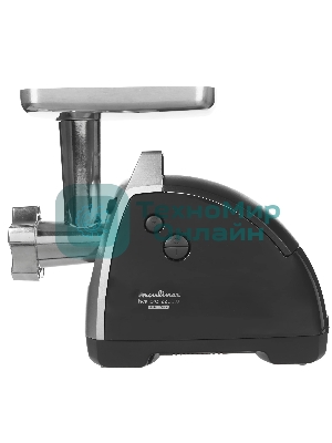 Мясорубка электрическая Moulinex ME688832 черный, 2200 Вт, 4.5 кг/мин, реверс, насадки - 6
