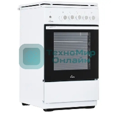 Плита газовая Flama N FG 24236 W белый, конфорок 4 газовых, духовка 50 л, 50 см x 85 см x 60 см