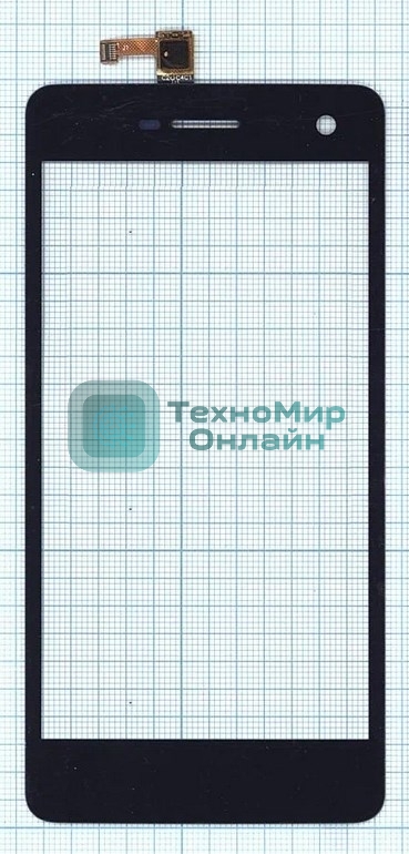 Сенсорное стекло (тачскрин) для OPPO Mirror R819, черное