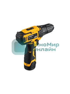 Дрель-шуруповерт аккумуляторная STEHER CD-120-2, Аккумуляторная, 12В, 2 АКБ, Кейс