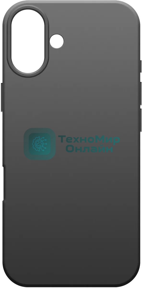 Чехол (клип-кейс) BoraSCO для Apple iPhone 16 Plus Microfiber Case черный (73687)