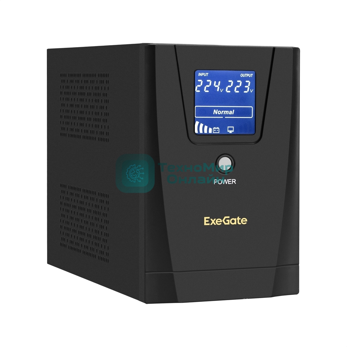 Источник бесперебойного питания ExeGate EP287659RUS SpecialPro Smart LLB-3000.LCD.AVR.C13.RJ.USB 3000VA/1800W, LCD, AVR, 6*IEC-C13, RJ45/11, USB, черный