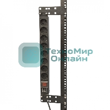 Кронштейн Hyperline, прямое, 141,2х44х2 мм (ВхШхГ), вертикальный, 19