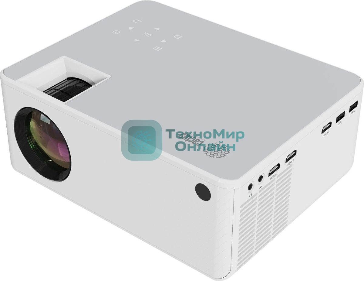 Проектор Cactus CS-PRM.04WT.WUXGA-A LCD 400Lm ANSI (1920x1080) 2000:1 ресурс лампы:50000часов 1xUSB typeA 1xHDMI 2.5кг