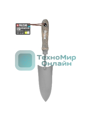 Совок посадочный узкий Palisad LUXE 70х330 мм, стальной, рукоятка из ясеня