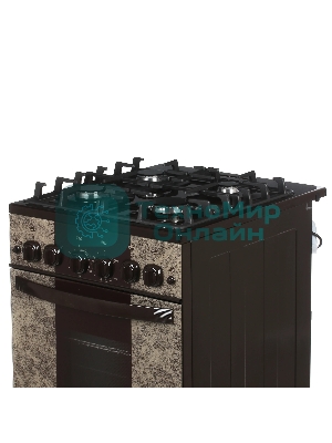 Плита газовая Gefest 5500-02 0114 коричневый, конфорок 4 шт, духовка 52 л, 50 см x 85 см x 58.5 см