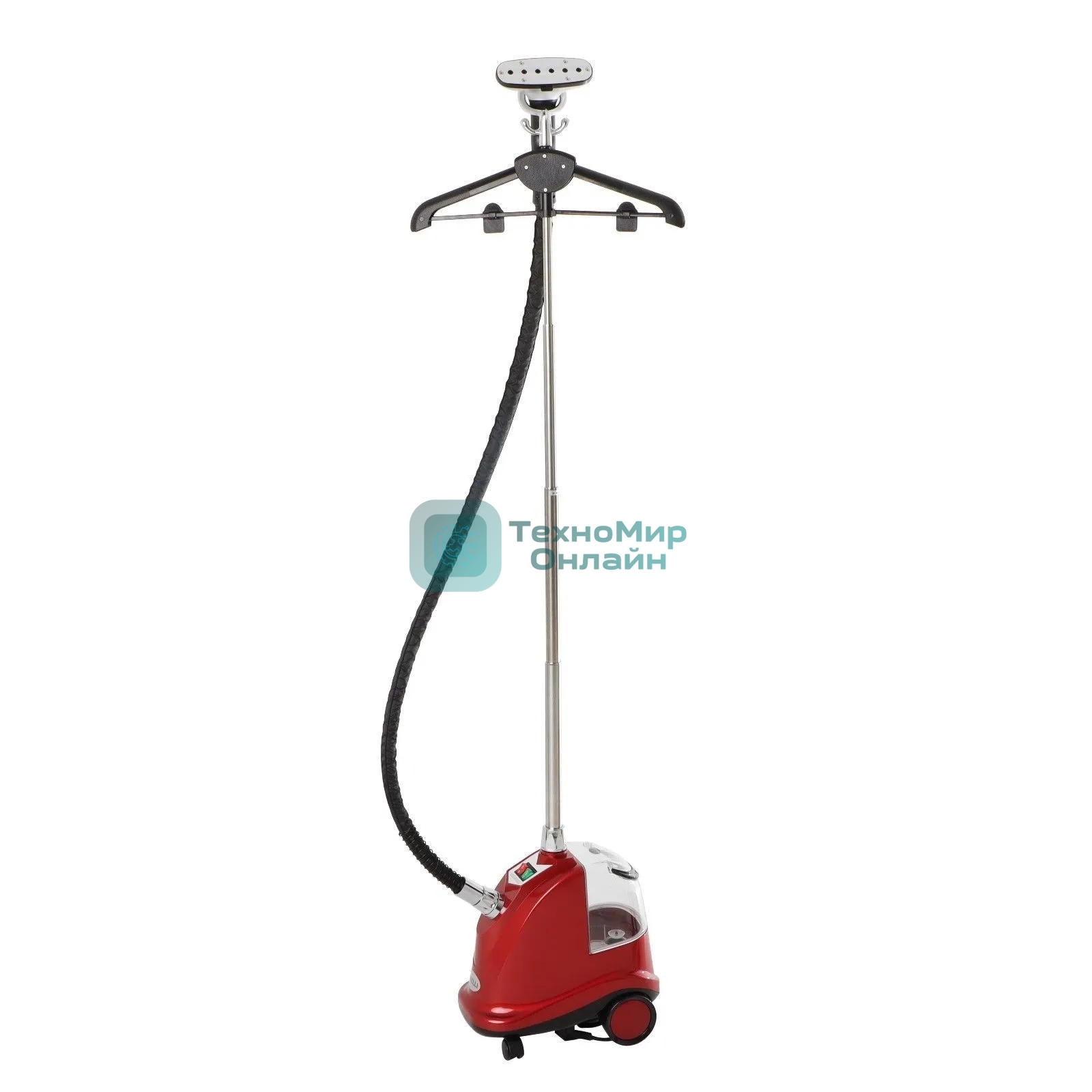 Отпариватель Kelli KL-7 красный, 2800 Вт, 90 г/мин, 3000 мл