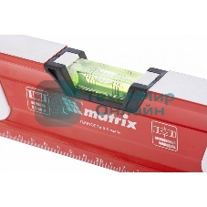 Уровень Matrix алюминиевый, магнит фрезерованный, 3 глазка 2 комп, рукоятки, 600 мм