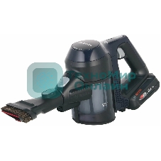 Пылесос вертикальный Bosch Unlimited BCS611P4A POWER FOR ALL 18V синий/черный, питание от аккумулятора, 18 Вт, уборка сухая, пылесборник 0.3 л