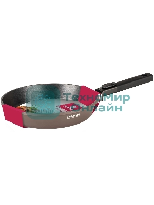 Сковорода Rondell Praline RDA-1564, 24см, съемная ручка, без крышки, коричневый