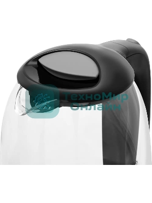 Чайник электрический BQ KT1830G, 2200Вт, 1.7л, черный