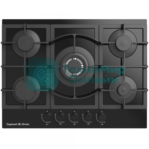 Газовая варочная панель Zigmund & Shtain M 26.7 B независимая, черный
