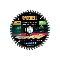Пильный диск по ламинату Denzel ф190 х 30 мм, 48 зубьев