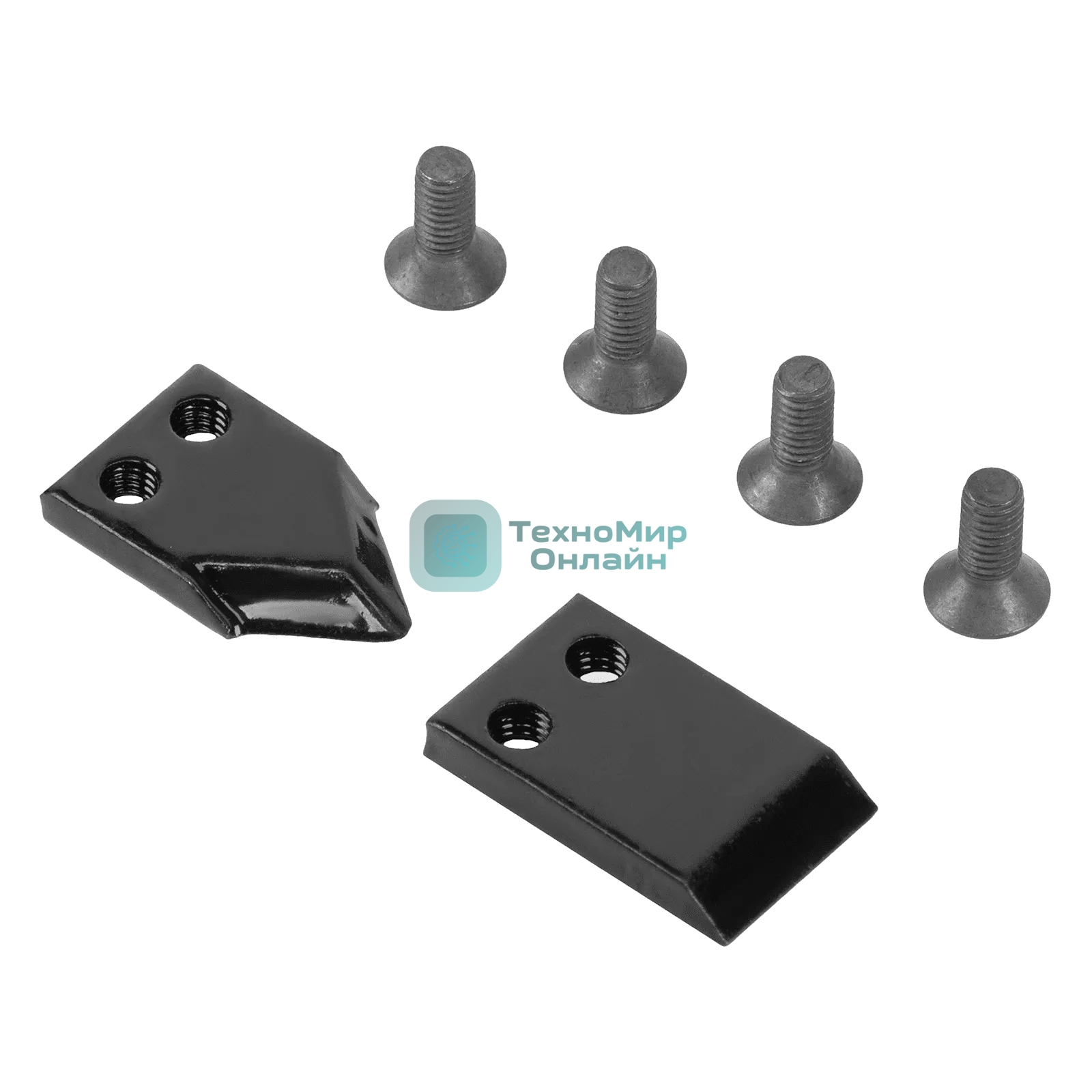 Нож шнека для грунта Denzel ER-80, диаметр 80 мм, комплект 2 шт