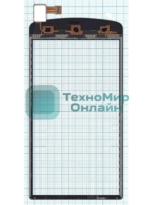 Сенсорное стекло (тачскрин) для OPPO N1 mini, черное