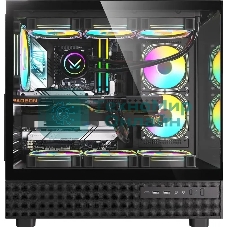 Компьютерный корпус AeroCool/Formula Crystal Z8 FLOE черный без БП ATX 3x120мм 5x140мм 1xUSB2.0 1xUSB3.0 1xUSB3.1 audio bott PSU