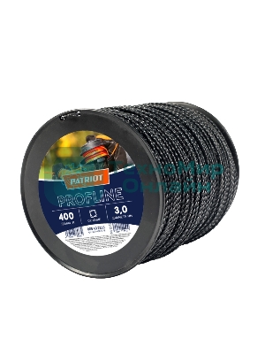 Леска PATRIOT Profline D 3,0 мм L 400 м скрученный квадрат, черный 300-400-5 805402233