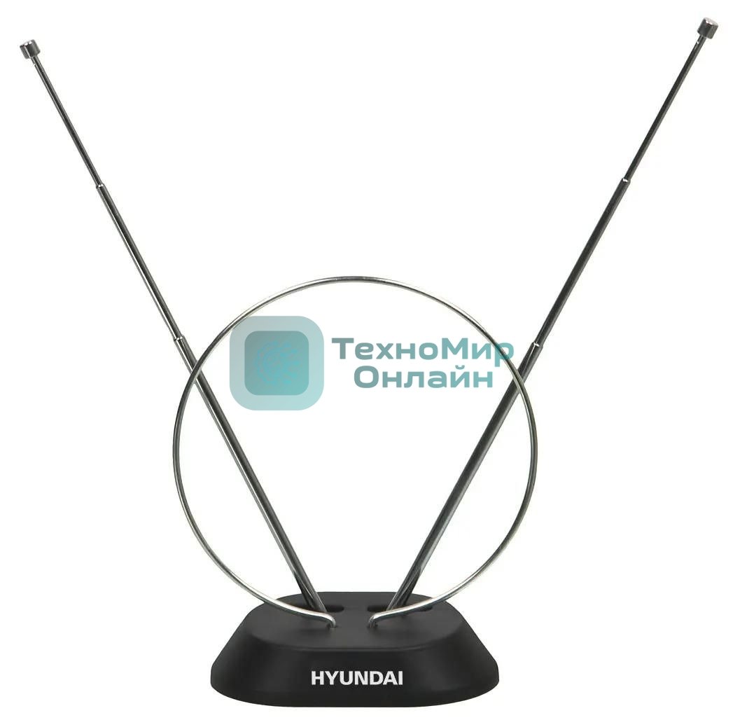 Антенна телевизионная Hyundai H-TAI100 3дБ пассивная черный