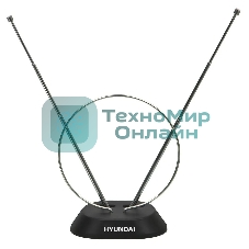 Антенна телевизионная Hyundai H-TAI100 3дБ пассивная черный