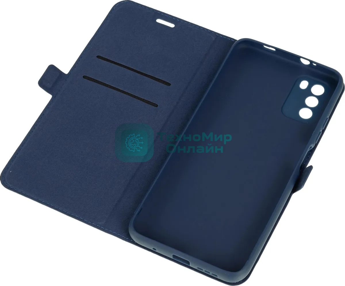 Чехол (флип-кейс) DF poFlip-03 для Xiaomi Poco M3 синий