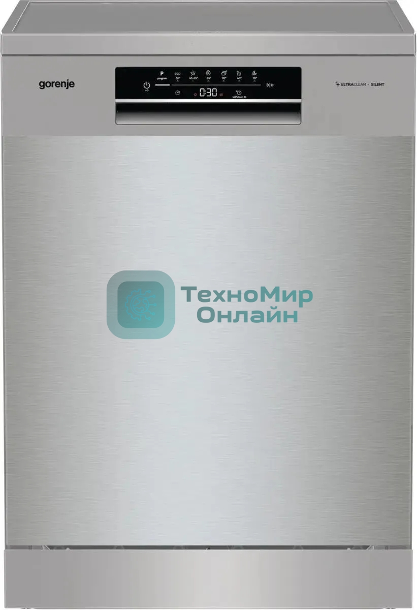 Встраиваемая посудомоечная машина Gorenje GS643D90X, серебристая с черным, 59.9 см, 16 компл., 46 дБ, класс A+++
