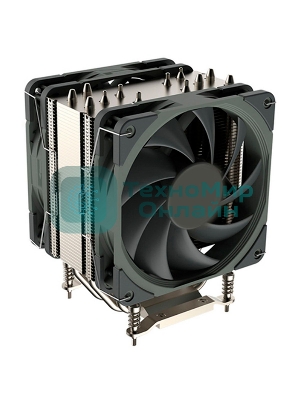 Кулер для процессора Alseye R26 серебристый, 92 мм, алюминий/медь, 2520 об/мин, 28 дБ, 4 pin, 280 Вт, 155 мм