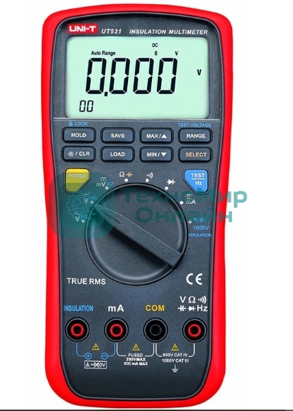 Тестер сопротивления изоляции UNI-T UT531