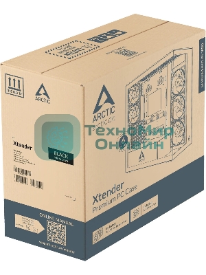 Компьютерный корпус Arctic Cooling ARCTIC Xtender (Mirror Black) арт. ACPCC00018A