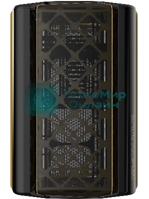 Компьютерный корпус без блока питания Geometric Future Model 2 The Ark, Mini-Tower, no fans, 3xUSB-A 3.0, 1xUSB 3.2 Type-C, mATX, mITX Black/Gold