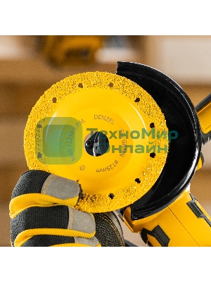 Чашка твердосплавная зачистная Denzel 72977 125 мм, наклонная, среднее зерно #16