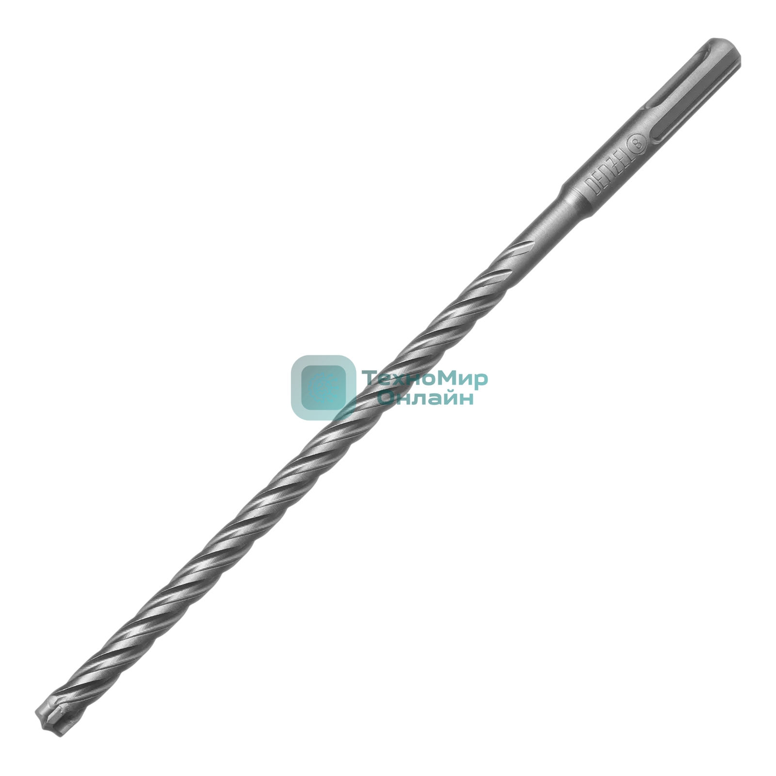 Бур по бетону Denzel цельная крестовая пластина, 8x215 мм, SDS PLUS