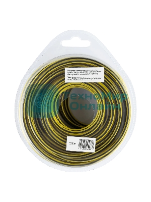 Леска для триммера Denzel двухкомпонентная квадратная, 3,0 мм х 12 м, блистер SkyCutter