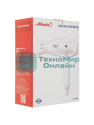 Фен Atlanta ATH-6787 белый, 2000 Вт