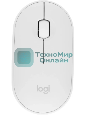 Мышь беспроводная Logitech Pebble 2 M350S белый, 4000 dpi, Bluetooth, кнопки - 3