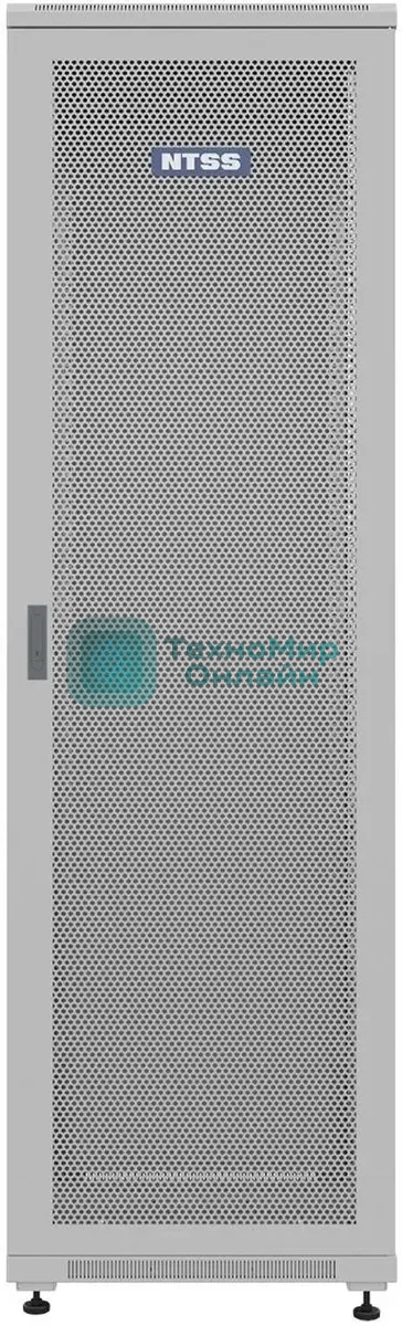 Шкаф коммутационный NTSS Премиум (NTSS-R42U6060PD) напольный 42U 600x600 мм пер. дв. перфор. металл 900 кг серый 510 мм 86 кг IP20 металл