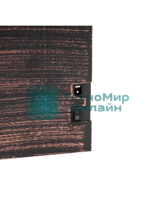 Светодиодный камин Neon-night Ретро с эффектом живого огня 60,3х11х36,8см, работает от батареек 3хС (в комплект не входят) или от USB (в комплекте), бронзовый