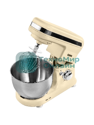 Миксер планетарный BBK KBM1401 бежевый, 1500 Вт, 4 л