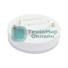 Лампа светодиодная GENERICA LL-T80-15-230-65-GX53-G T80 15Вт таблетка 6500К GX53 230В
