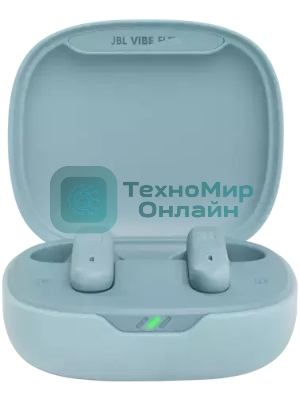 Наушники TWS JBL Wave Flex мятный, вкладыши, Bluetooth, до 8 ч