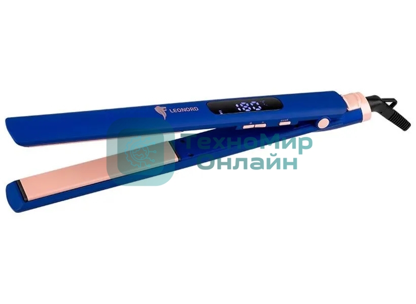 Выпрямитель для волос Leonord LE-1206 синий/розовый, 25 мм, 230 °C, 9 режимов