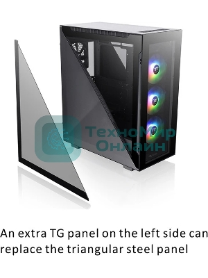 Компьютерный корпус Thermaltake Divider 500 TG ARGb CA-1T4-00M1WN-01 Black/Win/SPCC/Tempered Glass*4/120мм ARGb Fan*3/120мм Standard Fan*1 (527880)