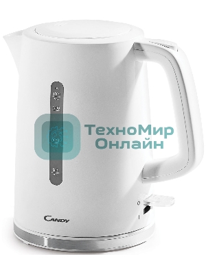 Чайник электрический Candy QA00A1M00RU 1.7л. 2200Вт белый корпус: пластик (CK-100)