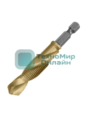 Сверло-метчик Denzel М12 х 1,25 мм, Р6М5