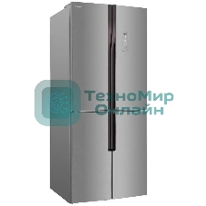 Холодильник Hansa FY418.3DFXC нержавеющая сталь трехкамерный 274/144л морозилка снизу