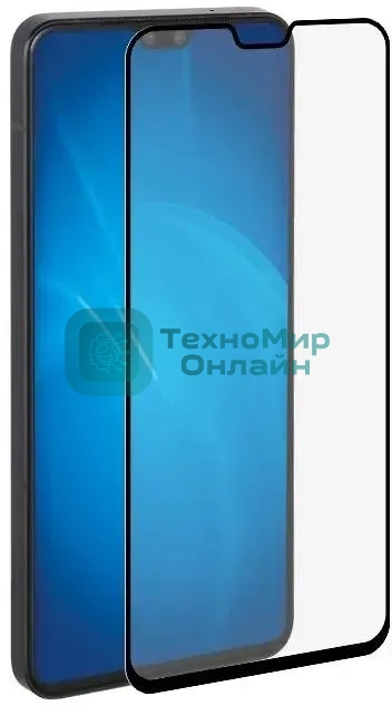 Защитное стекло для экрана DF vColor-22 черный для Vivo V23 2.5D 1шт. (DF VCOLOR-22 (BLACK))