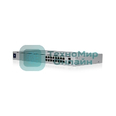Коммутатор Ubiquiti UniFi USW-16-POE 2SFP 8PoE+ 42W управляемый